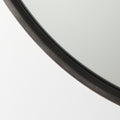 Piper Black Metal Round Mirror | Calgary Furniture Store