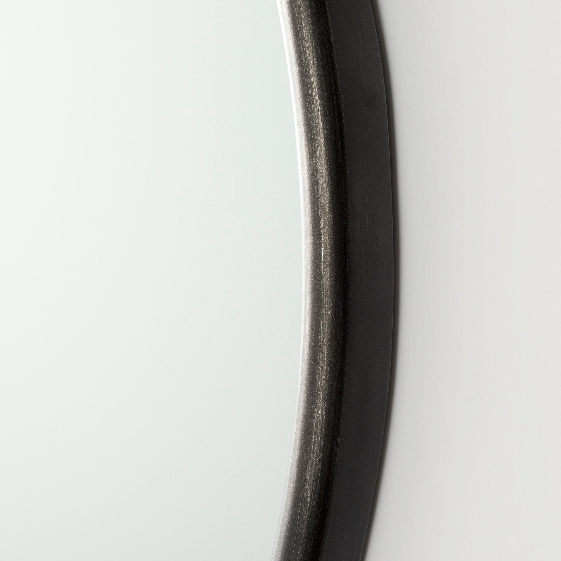 Piper Black Metal Round Mirror | Calgary Furniture Store