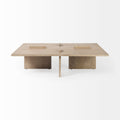 Aida Light Brown Rectangle Coffee Table | Calgary Furniture Store