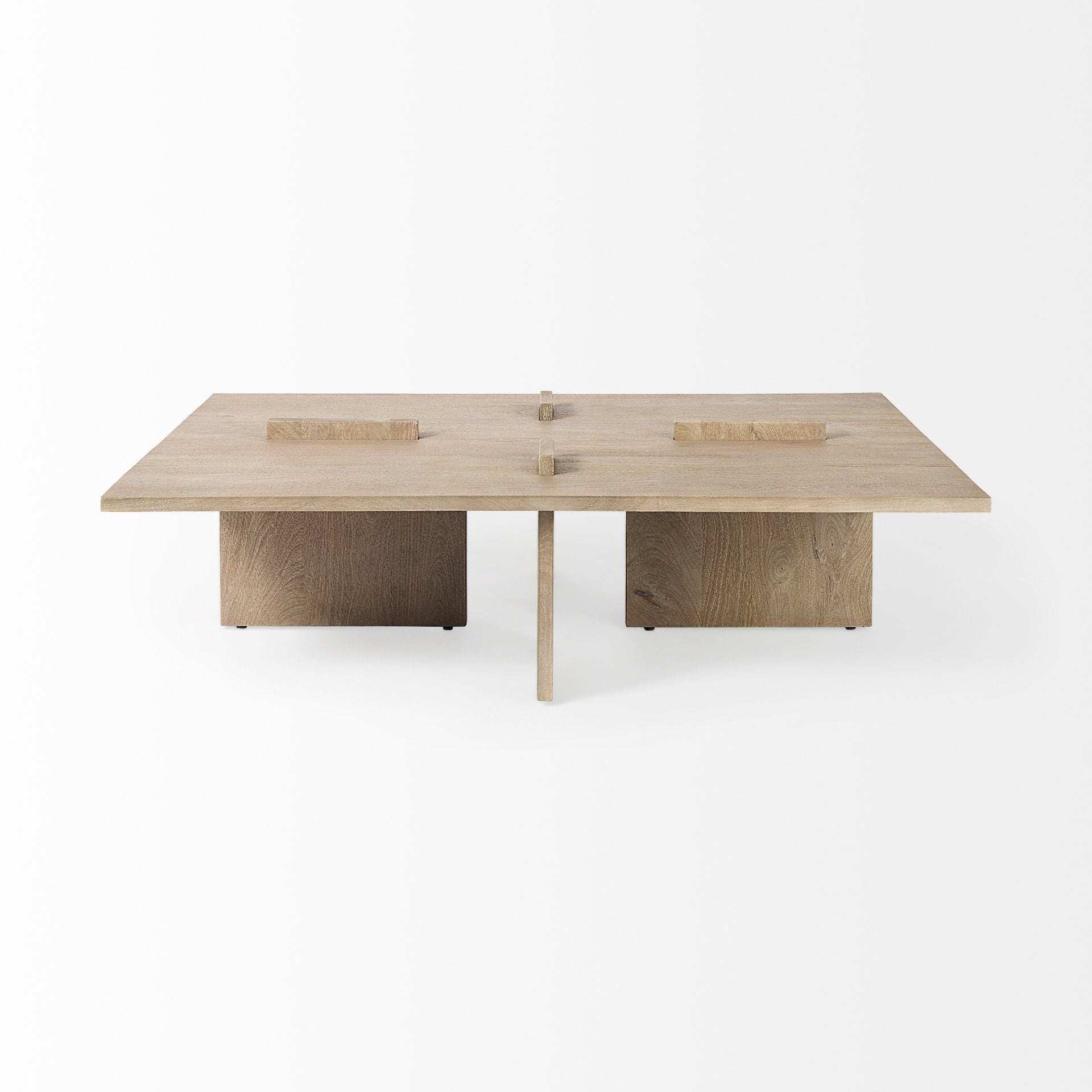 Aida Light Brown Rectangle Coffee Table | Calgary Furniture Store