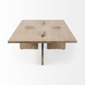 Aida Light Brown Rectangle Coffee Table | Calgary Furniture Store