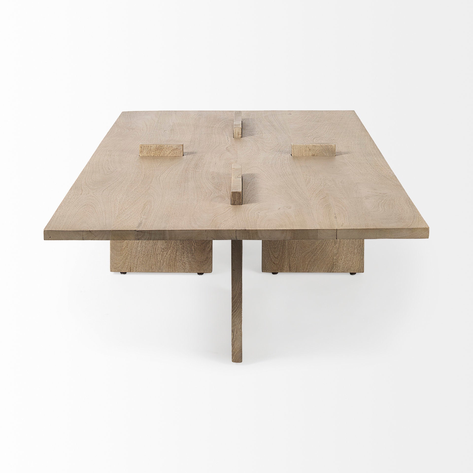 Aida Light Brown Rectangle Coffee Table | Calgary Furniture Store