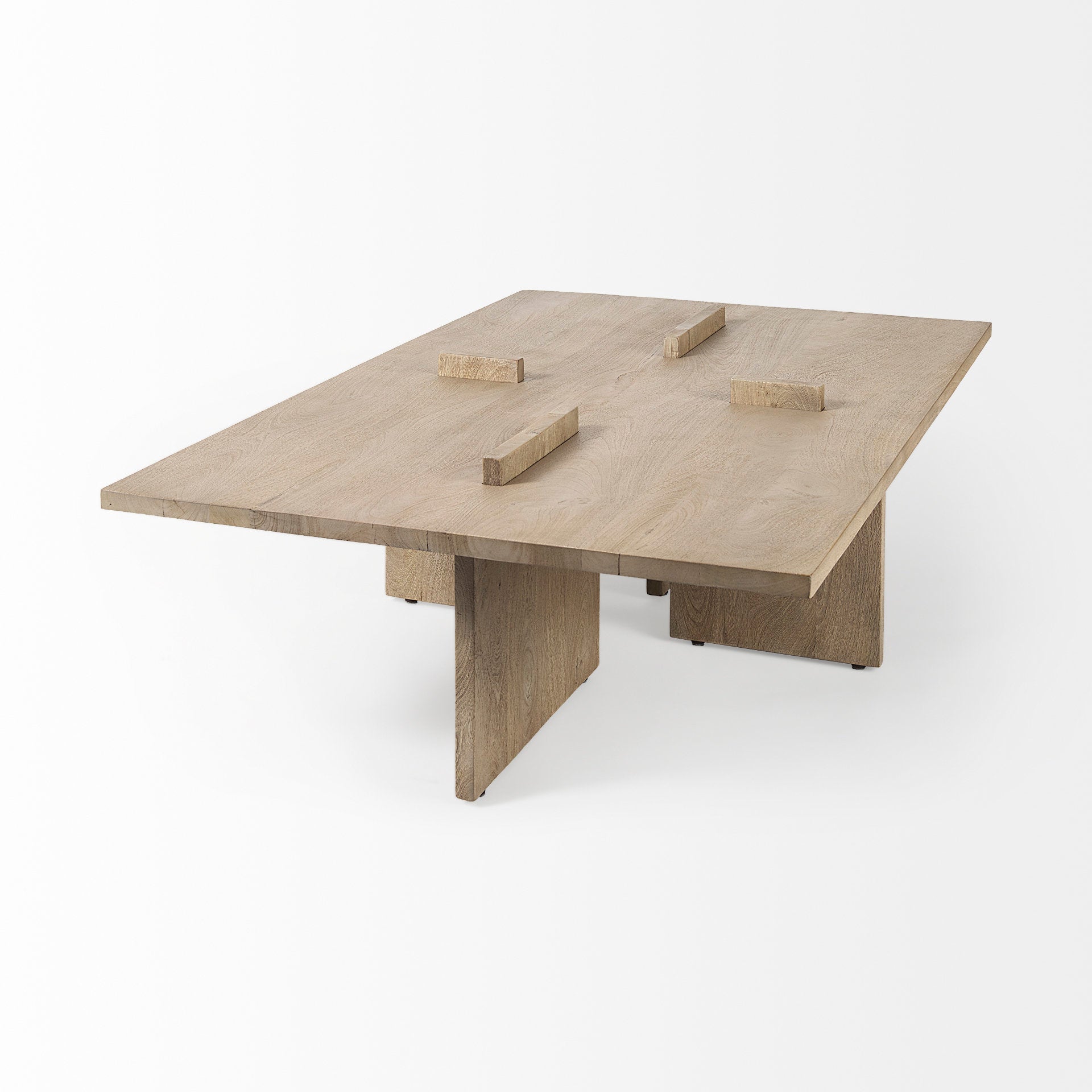 Aida Light Brown Rectangle Coffee Table | Calgary Furniture Store