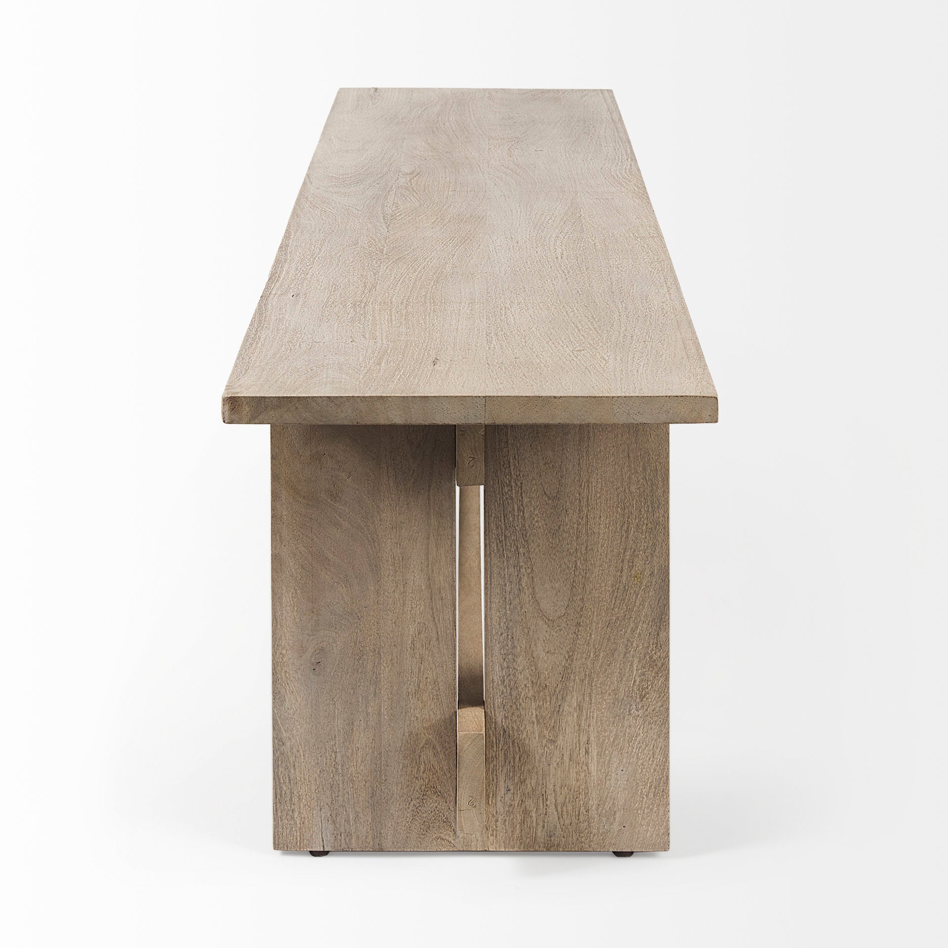 Aida Light Brown Dining Bench | Calgary Furniture Store