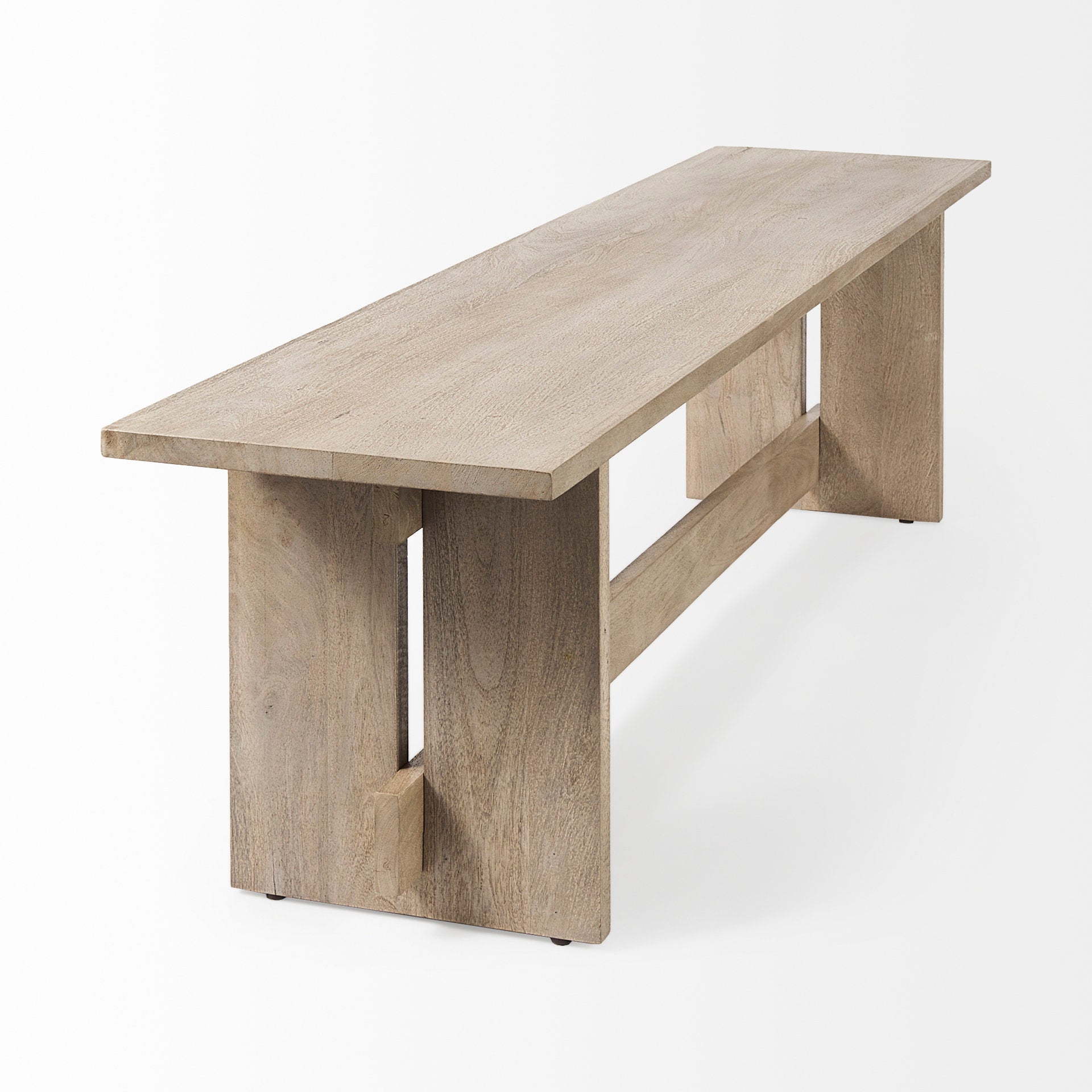 Aida Light Brown Dining Bench | Calgary Furniture Store