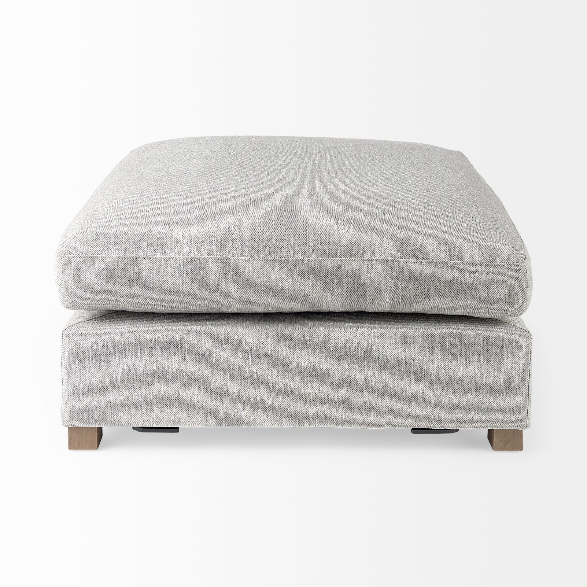 Valence Gray Ottoman | Calgary Furniture Store