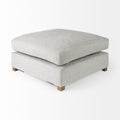 Valence Gray Ottoman | Calgary Furniture Store