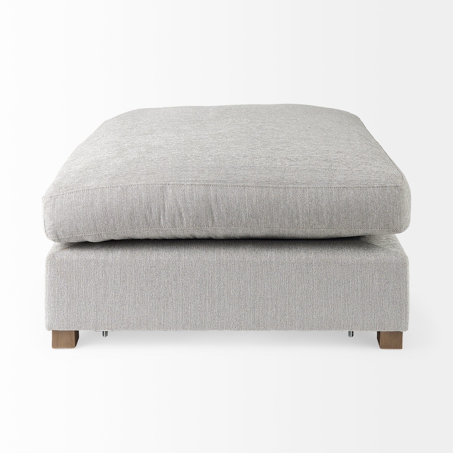 Valence Gray Ottoman | Calgary Furniture Store