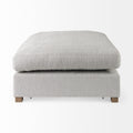 Valence Gray Ottoman | Calgary Furniture Store