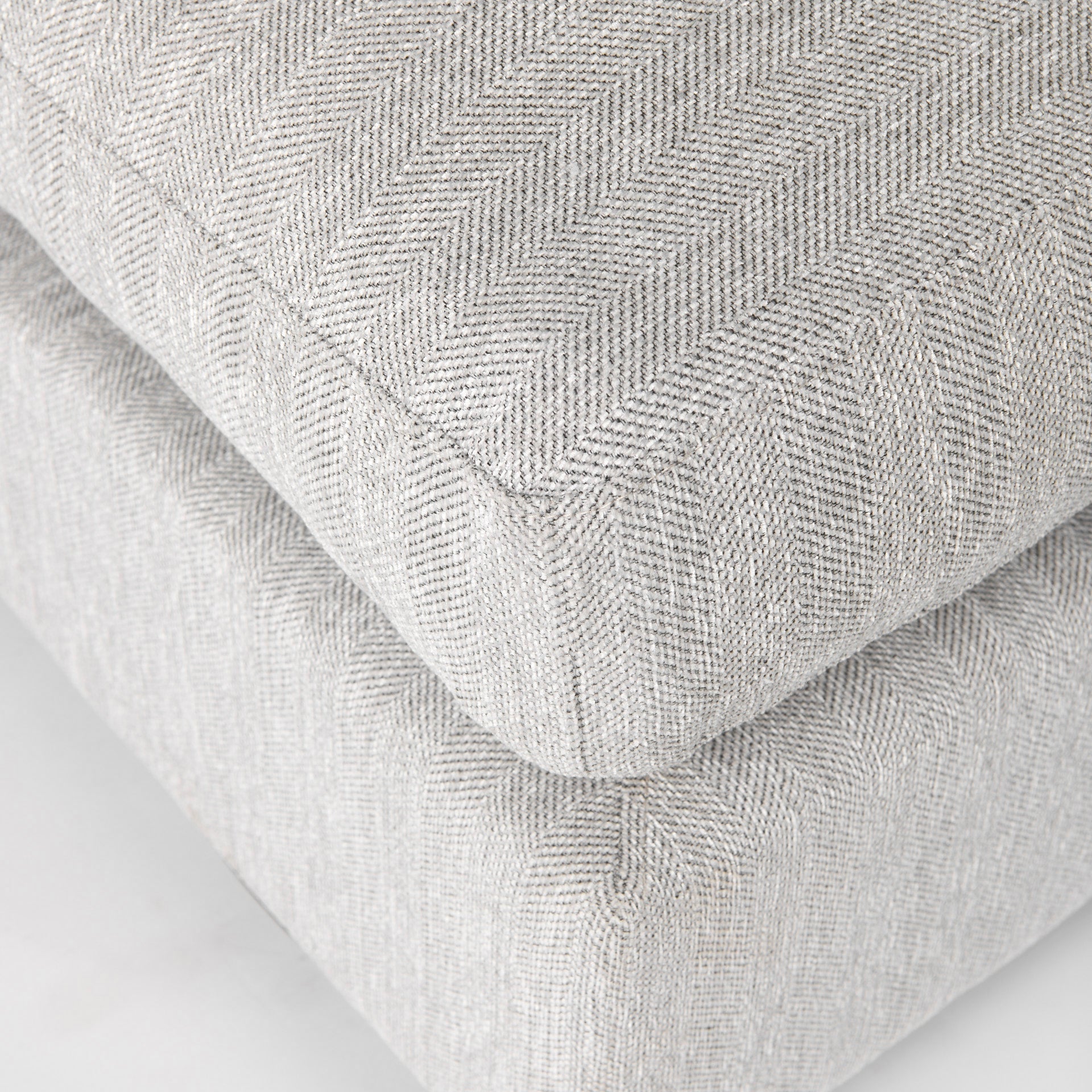 Valence Gray Ottoman | Calgary Furniture Store