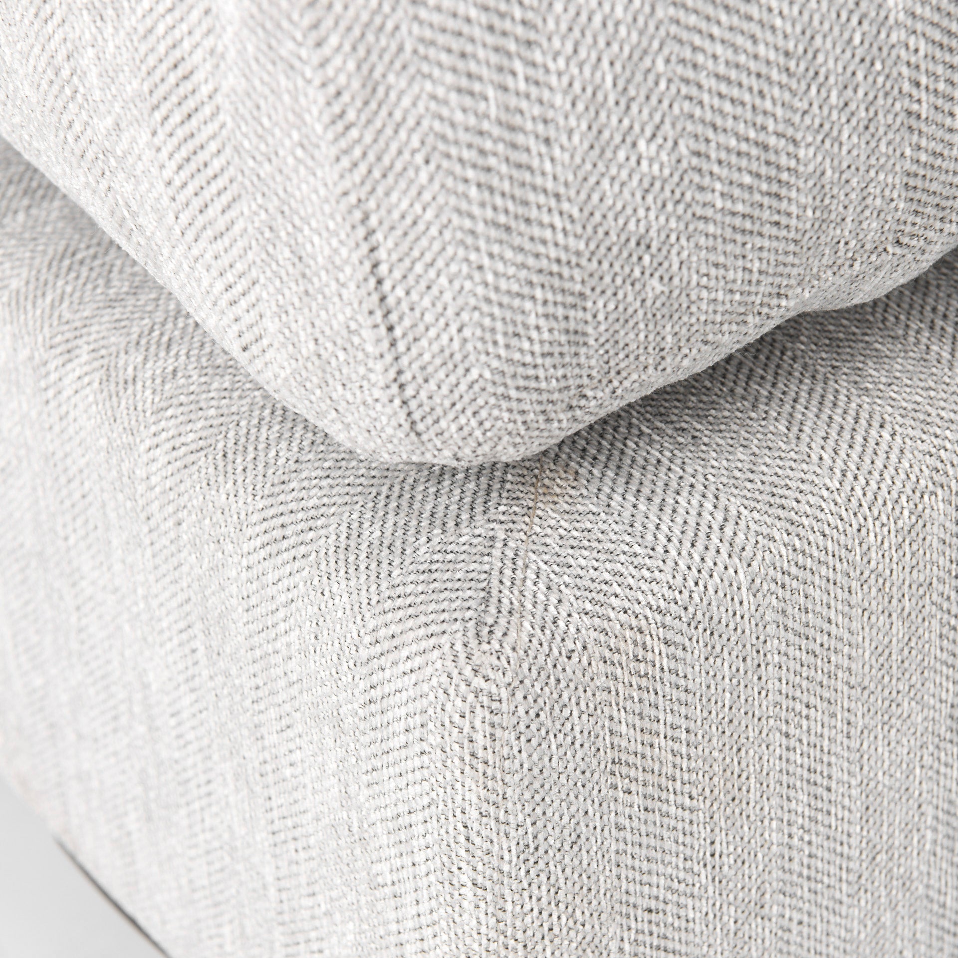 Valence Gray Ottoman | Calgary Furniture Store