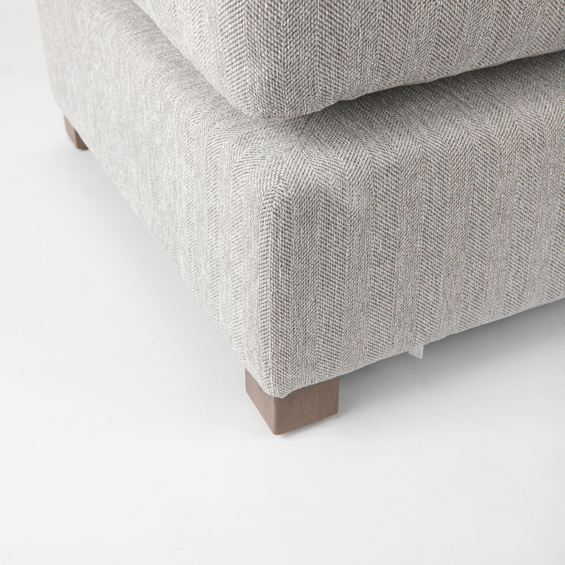 Valence Gray Ottoman | Calgary Furniture Store