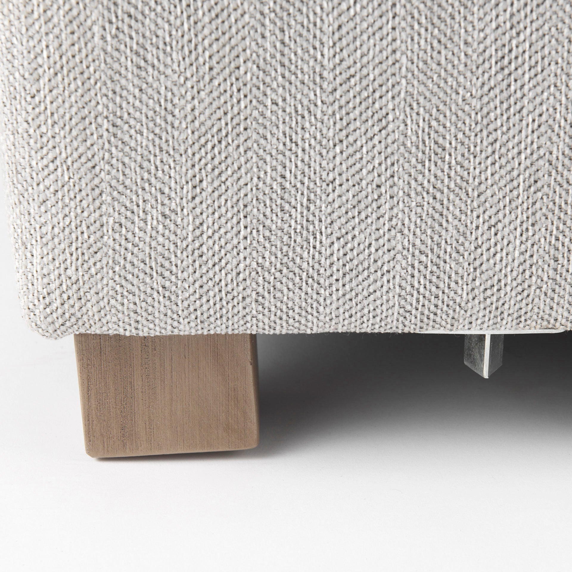 Valence Gray Ottoman | Calgary Furniture Store