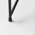 Leonidas Black Metal Frame Accent Chair - Black Faux Leather Seat | Calgary's Furniture Store | Calgary Accent Chairs