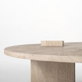 Aida Light Brown Round Coffee Table | Calgary Furniture Store
