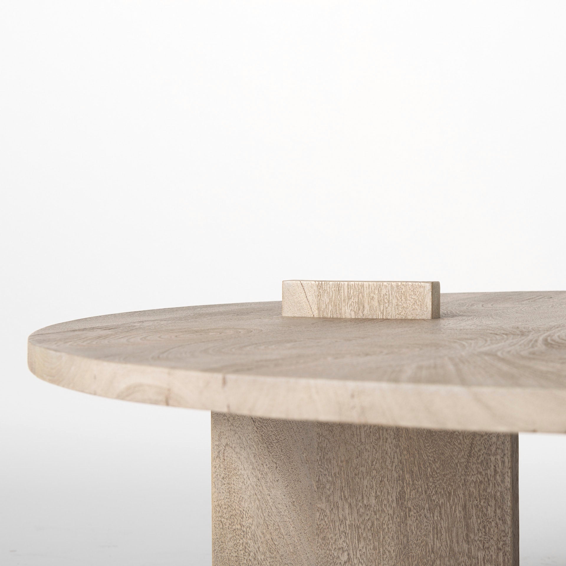 Aida Light Brown Round Coffee Table | Calgary Furniture Store