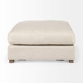 Valence Beige Ottoman | Calgary Furniture Store