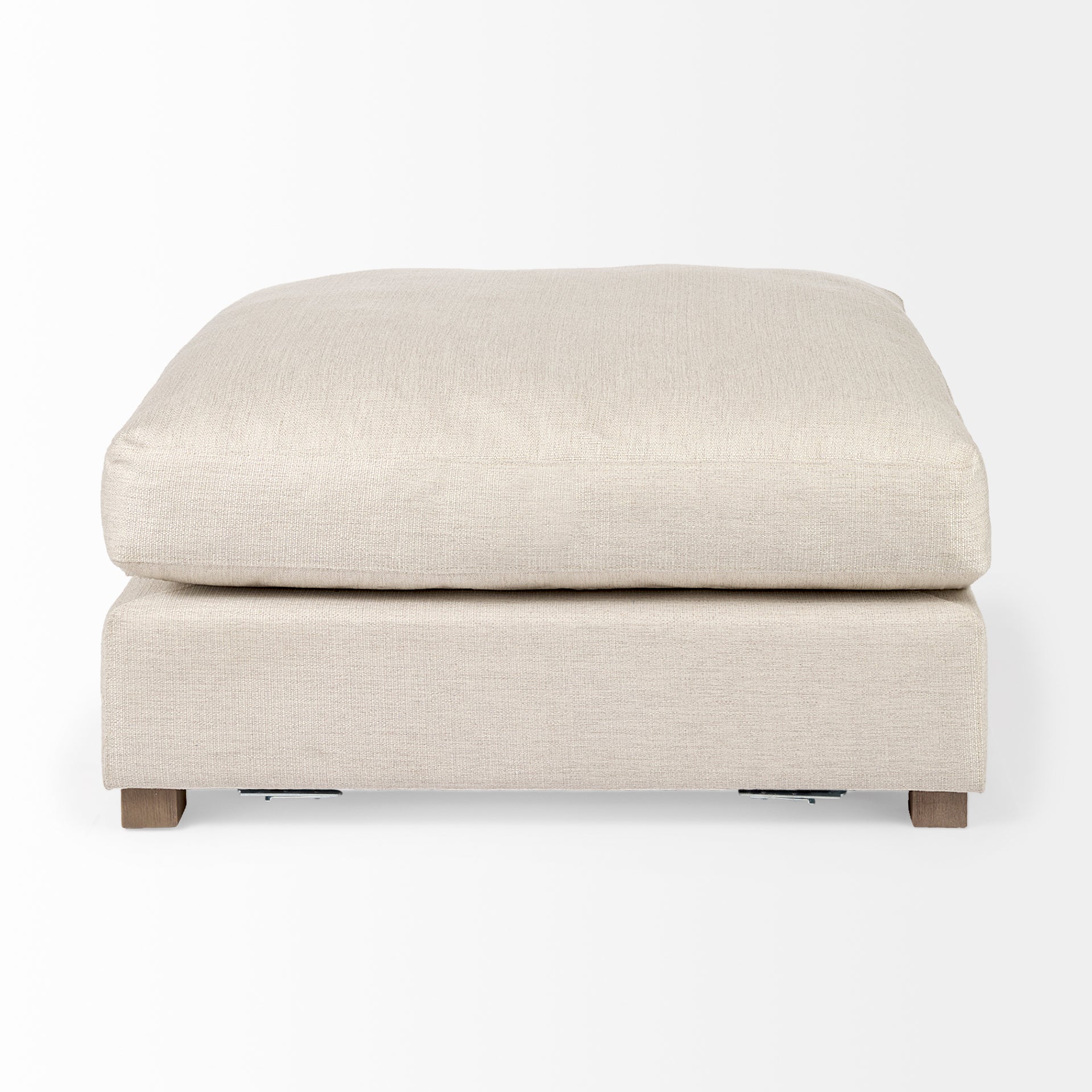 Valence Beige Ottoman | Calgary Furniture Store