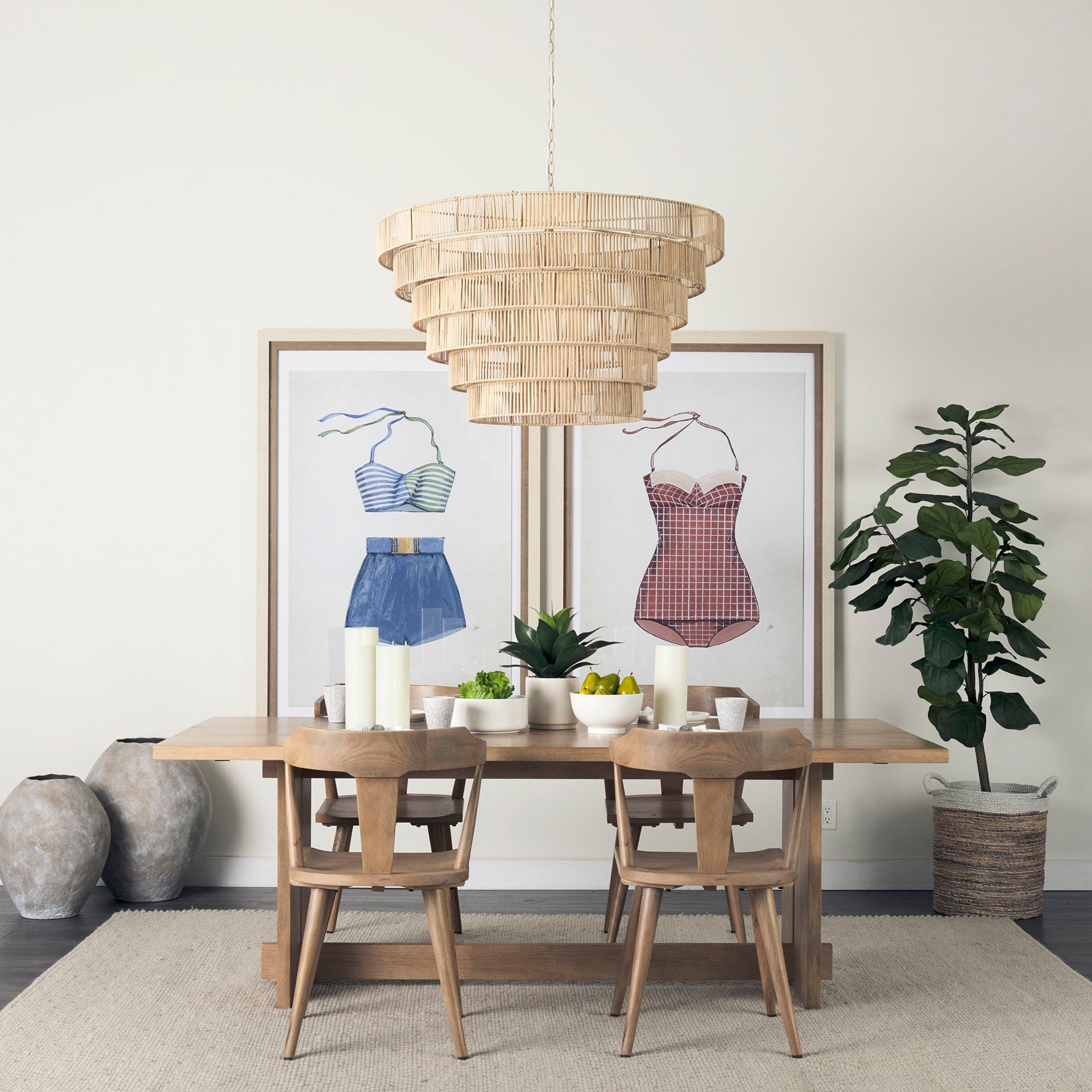 Aida Natural Dining Table | Calgary Furniture Store