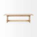 Aida Natural Dining Bench | Calgary Furniture Store