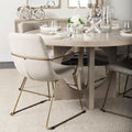 Sawyer Beige Fabric Dining Chair | Calgary Furniture Store
