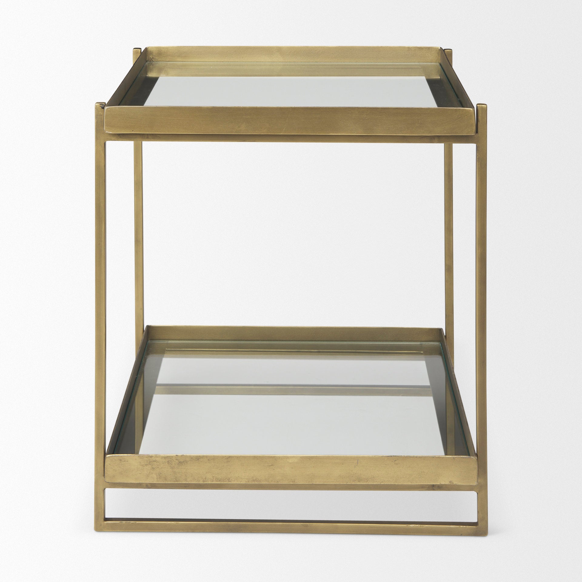 Trey Accent Table - Gold | Calgary Furniture Store