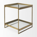Trey Accent Table - Gold | Calgary Furniture Store