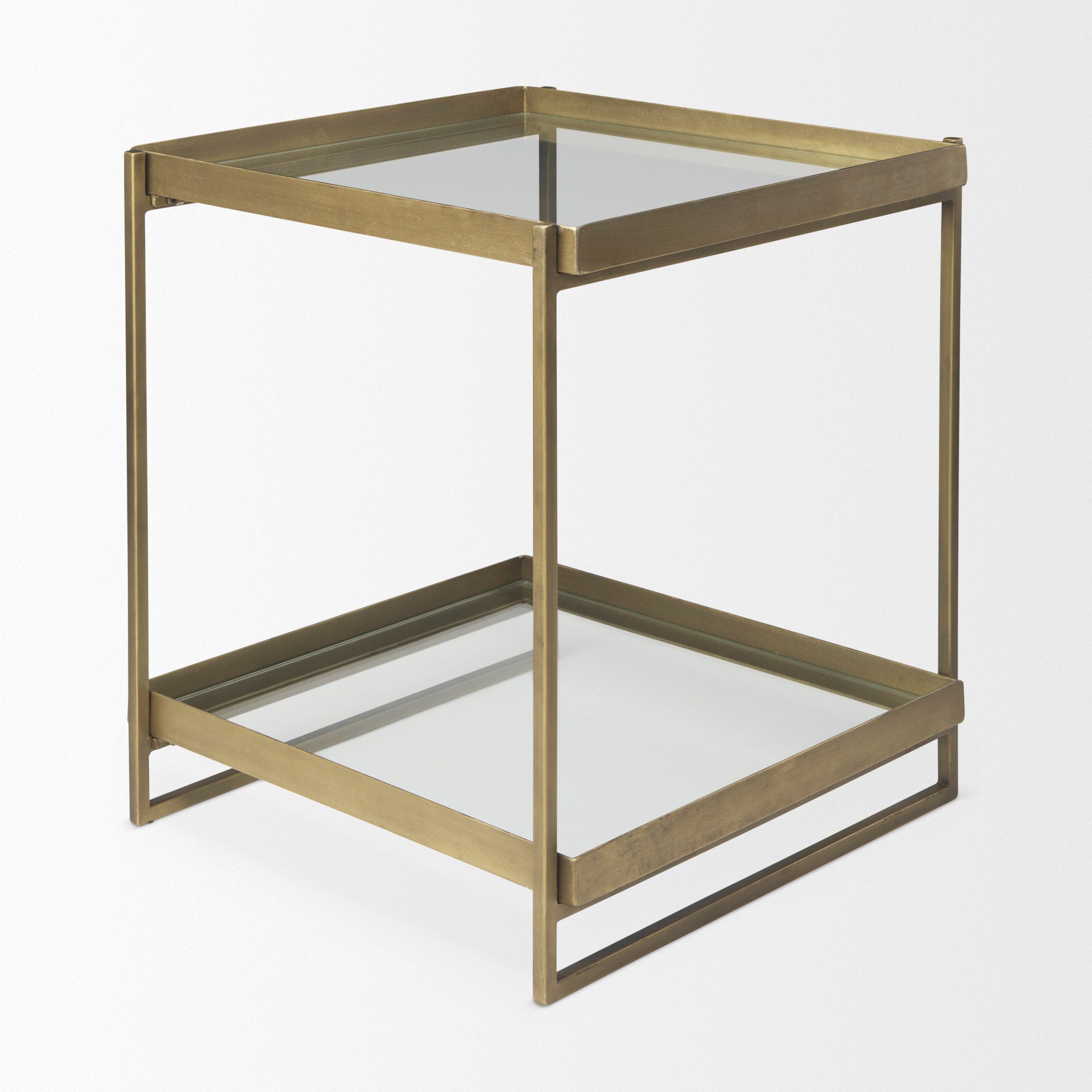 Trey Accent Table - Gold | Calgary Furniture Store