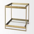 Trey Accent Table - Gold | Calgary Furniture Store