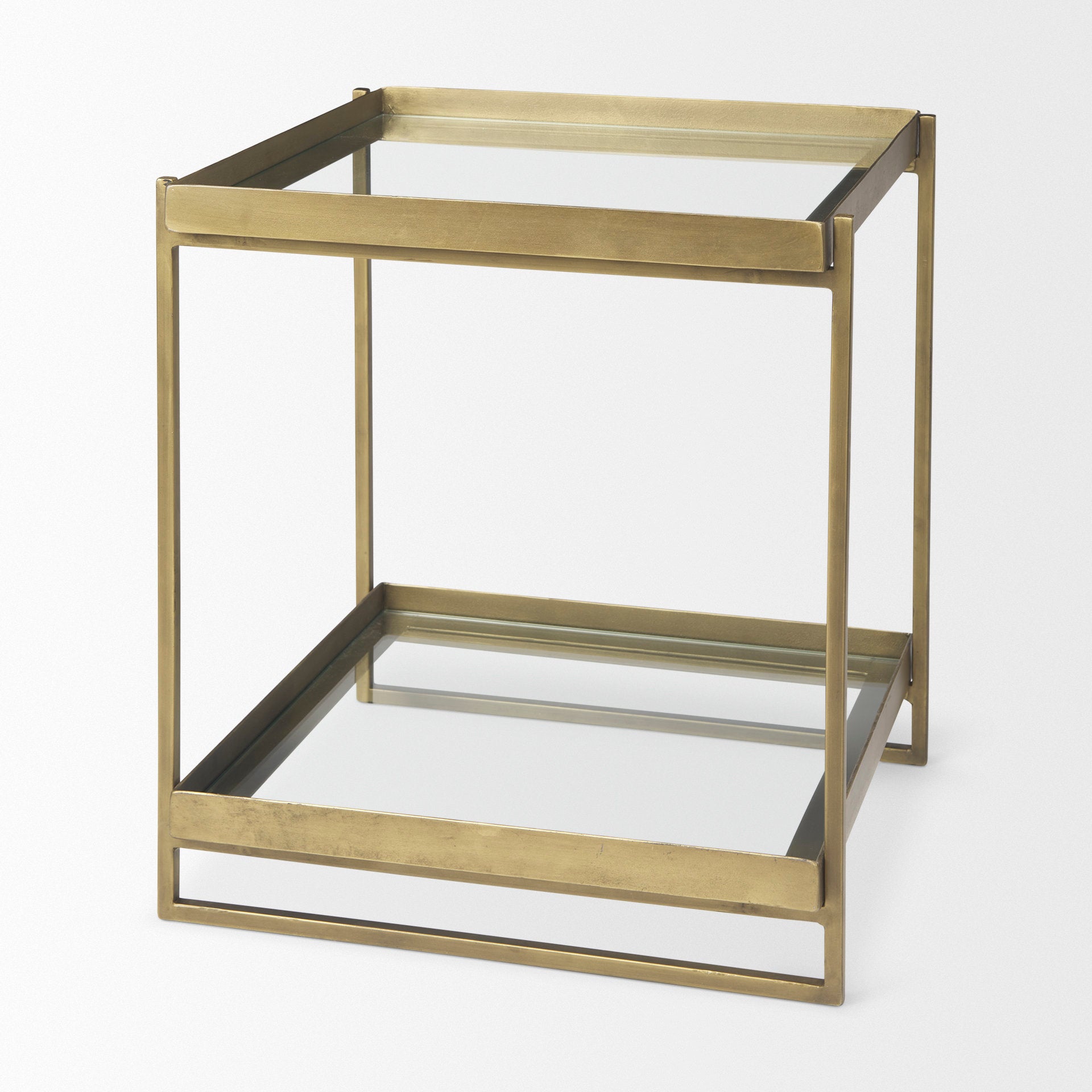 Trey Accent Table - Gold | Calgary Furniture Store
