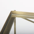 Trey Console Table- Gold Metal Glass | Calgary Furniture Store