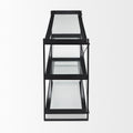 Trey Console Table- Black Metal Glass | Calgary Furniture Store