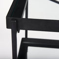 Trey Console Table- Black Metal Glass | Calgary Furniture Store