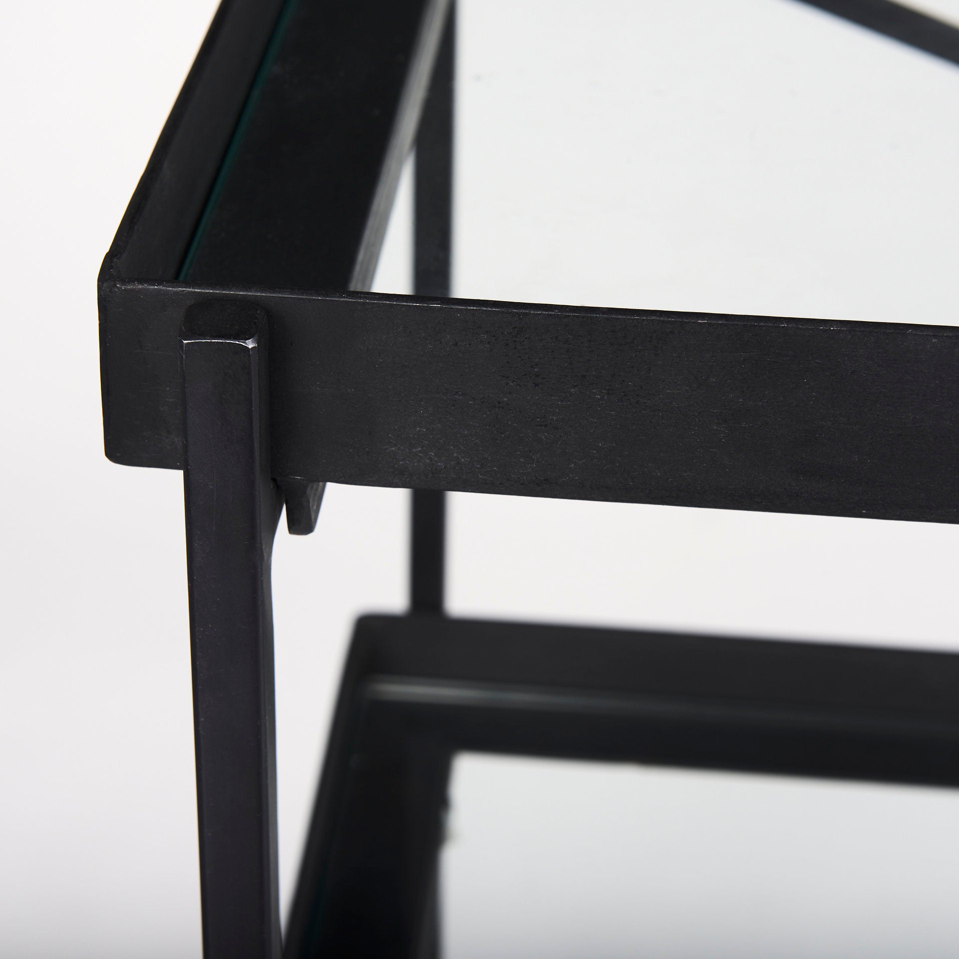 Trey Console Table- Black Metal Glass | Calgary Furniture Store