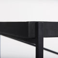 Trey Console Table- Black Metal Glass | Calgary Furniture Store