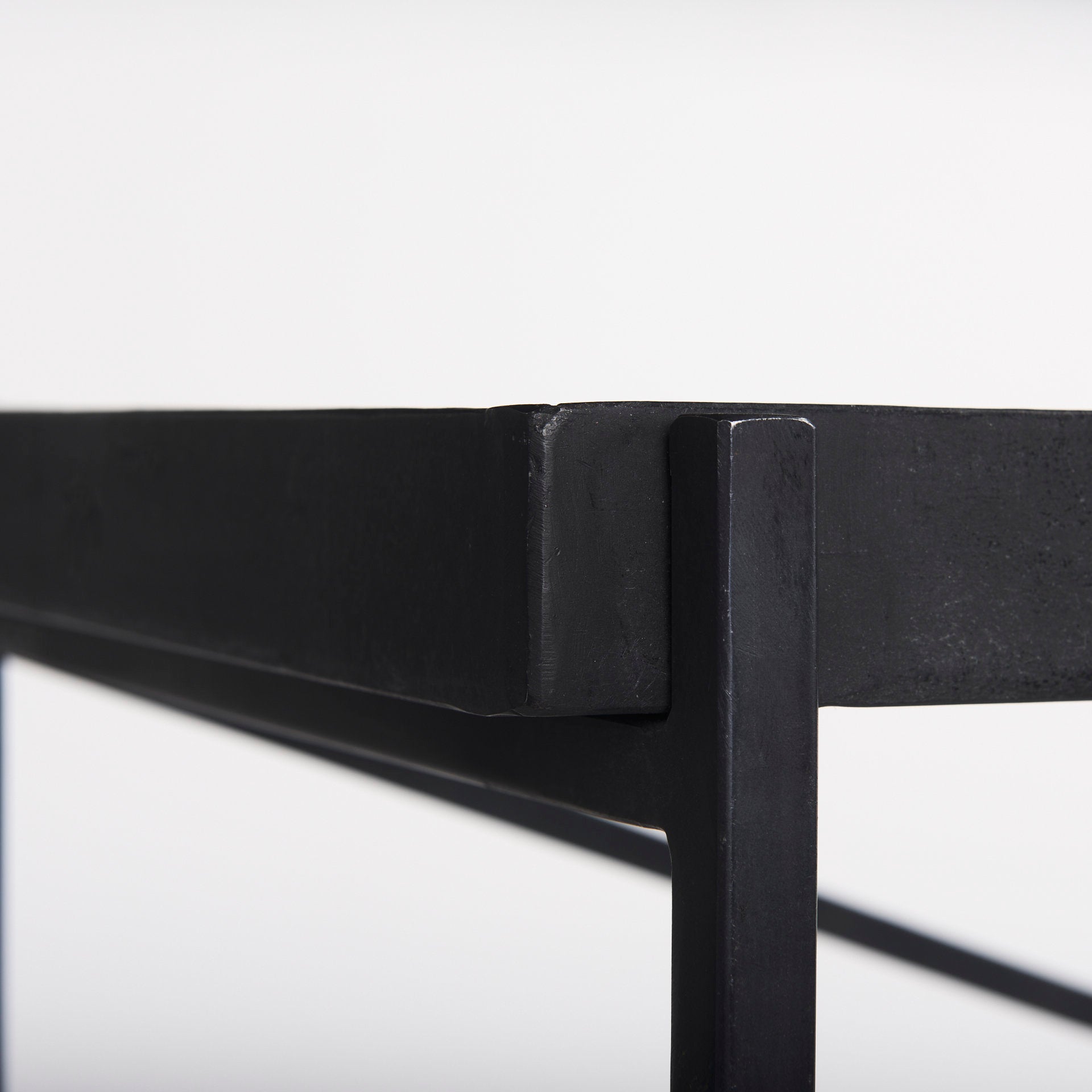 Trey Console Table- Black Metal Glass | Calgary Furniture Store