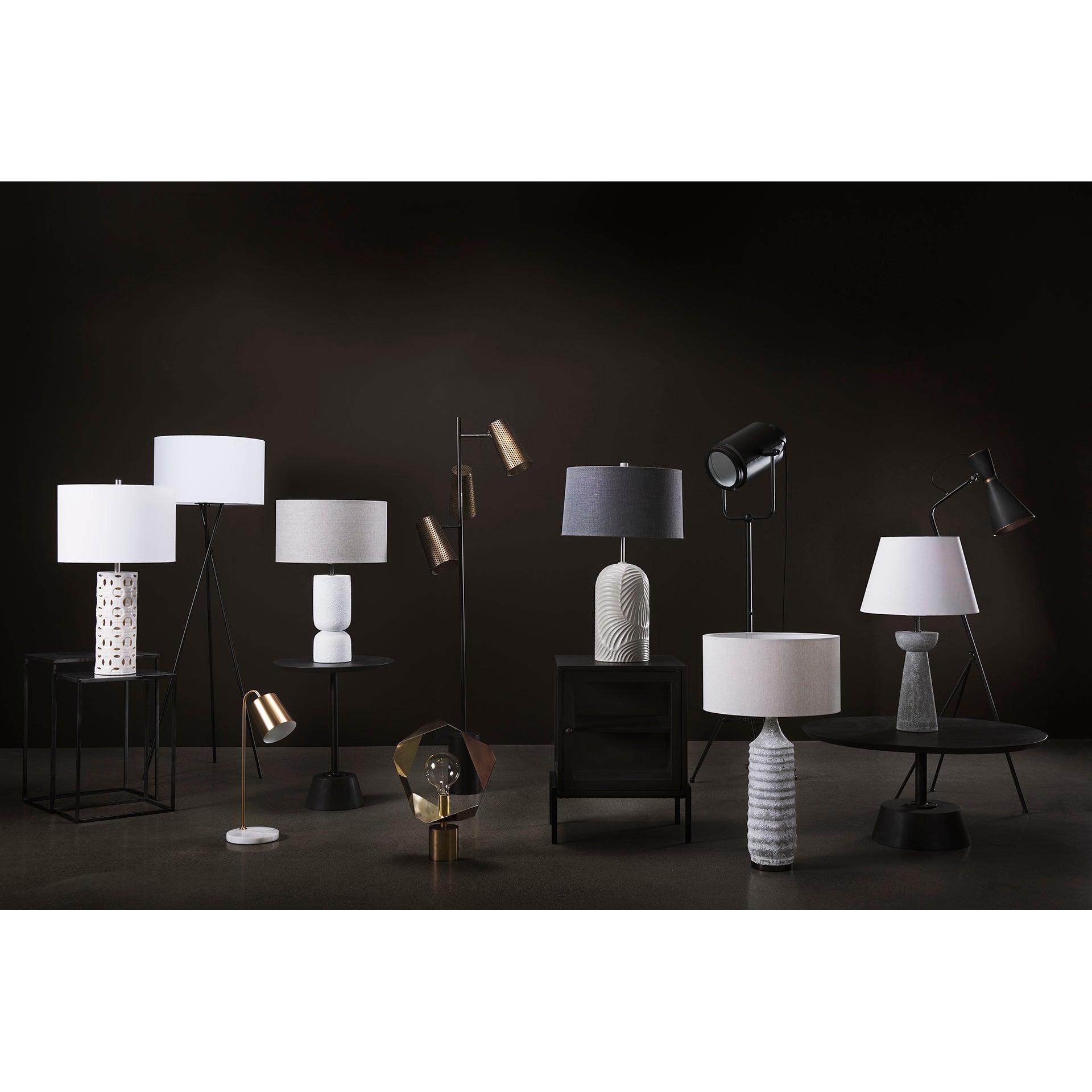 Quinn Table Lamp - Navy Base | Calgary Furniture Store