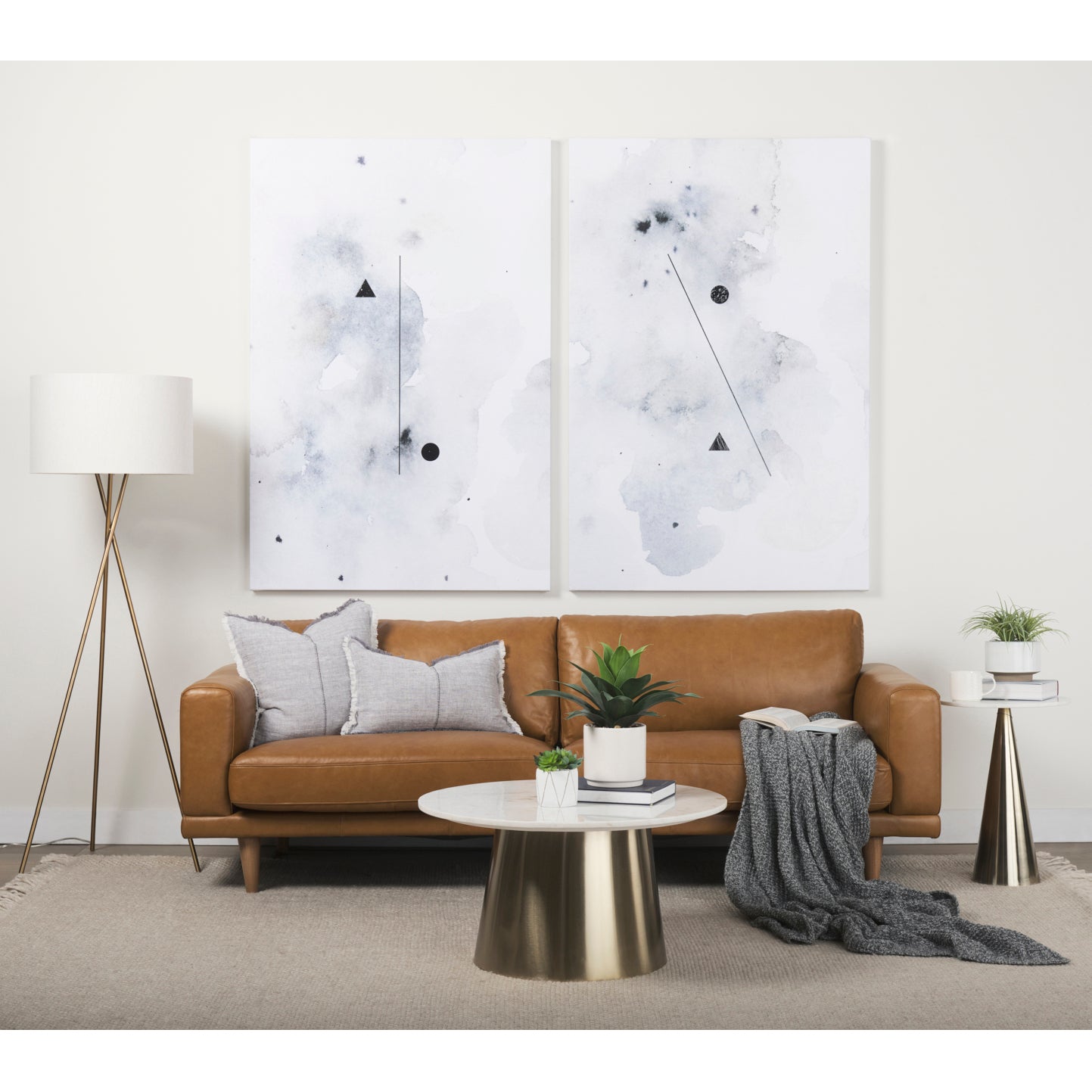 Ambrose Floor Lamp - Gold | Calgary Furniture Store