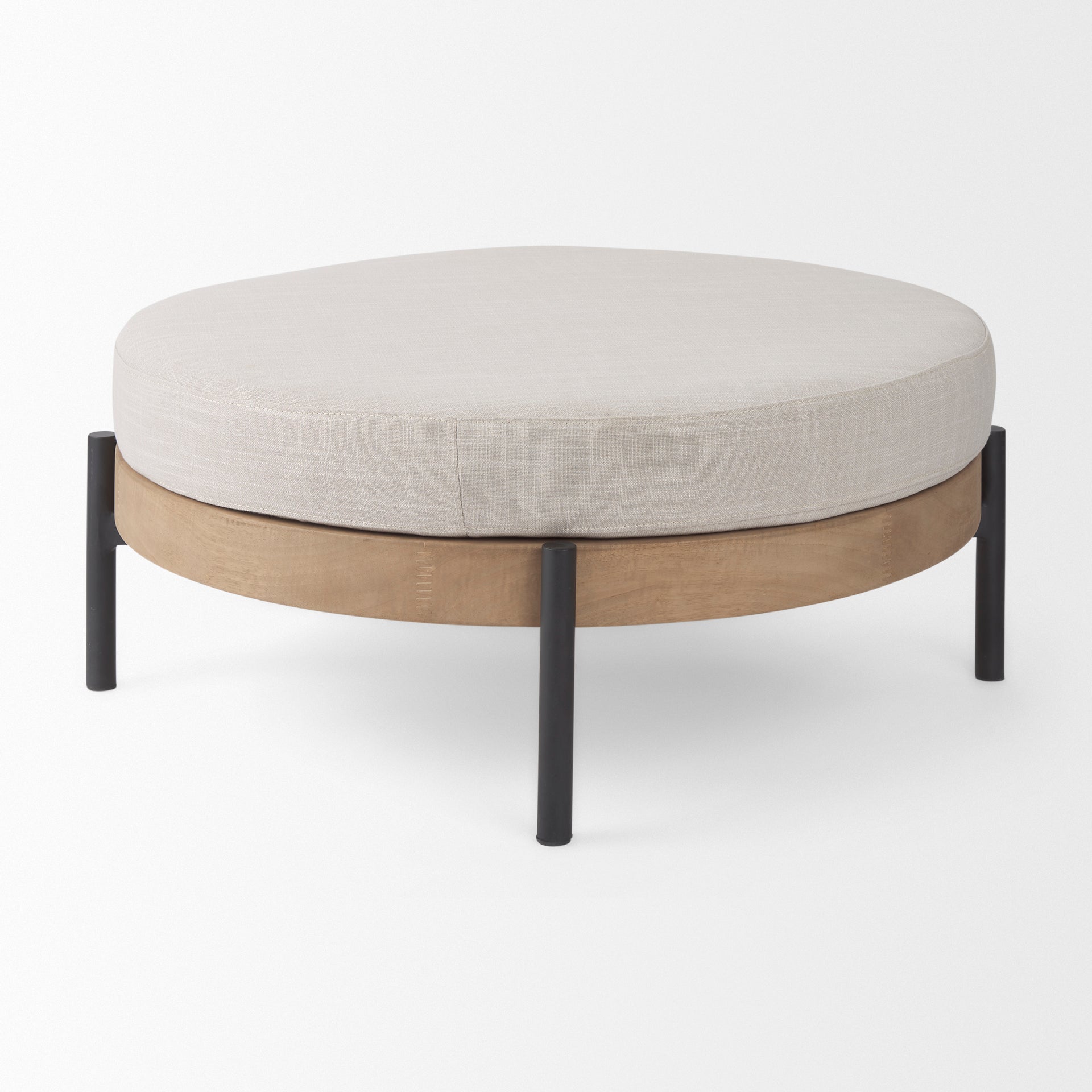 Colburne Round Ottoman | Calgary Furniture Store