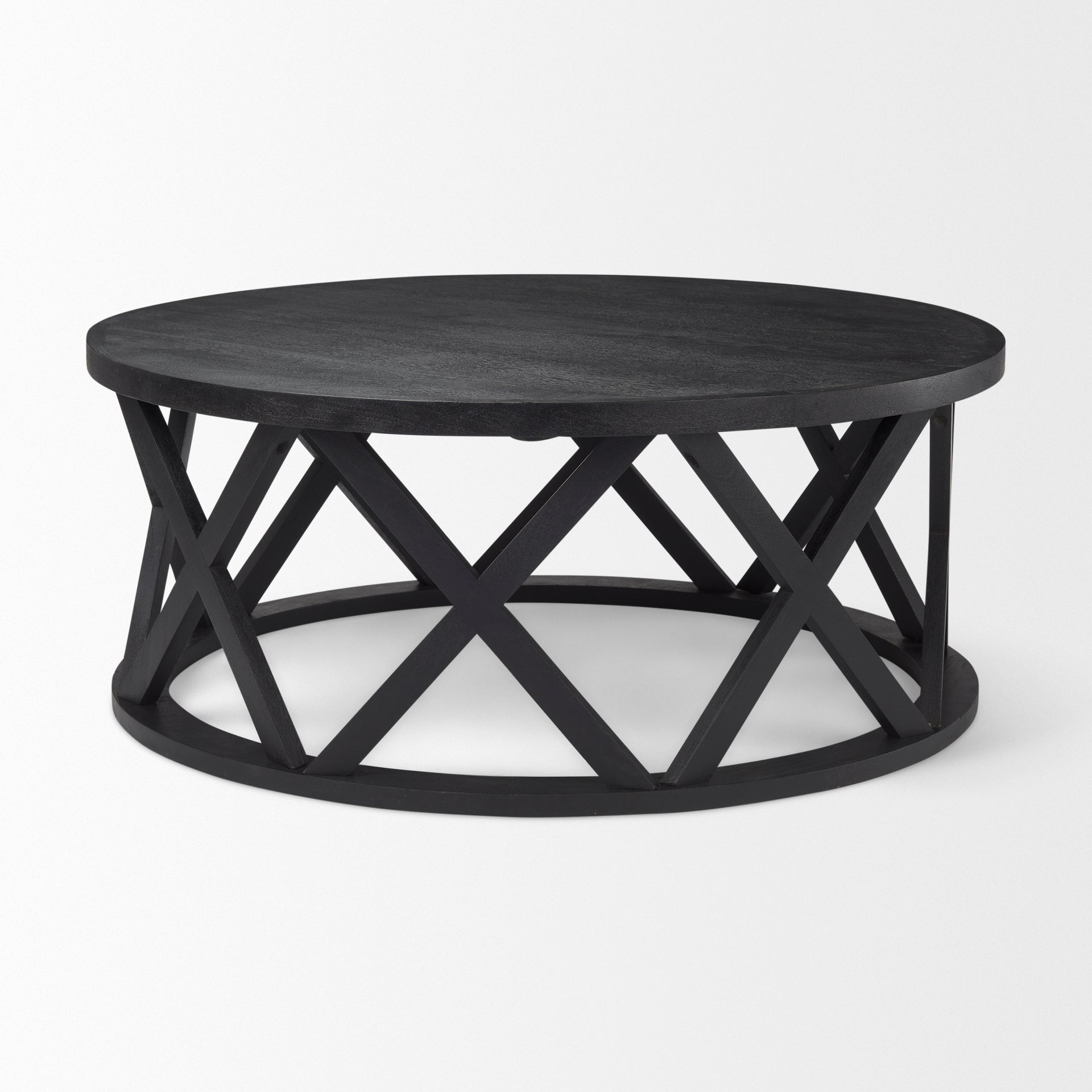 Forsey Black Round Coffee Table | Calgary Furniture Store