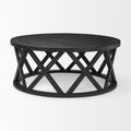 Forsey Black Round Coffee Table | Calgary Furniture Store