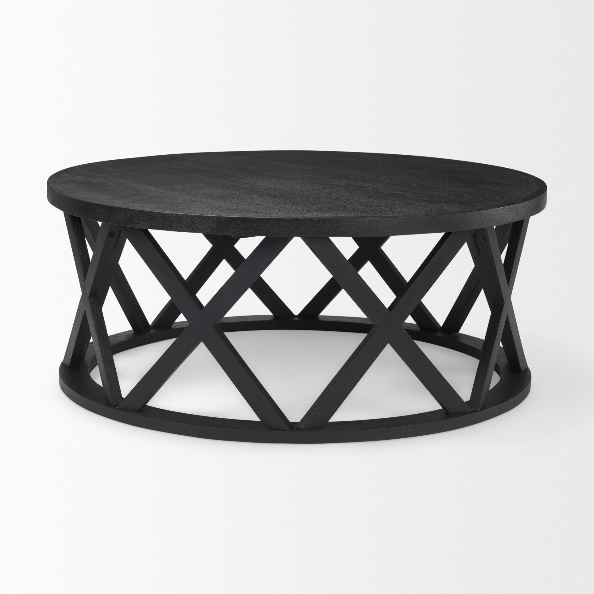 Forsey Black Round Coffee Table | Calgary Furniture Store