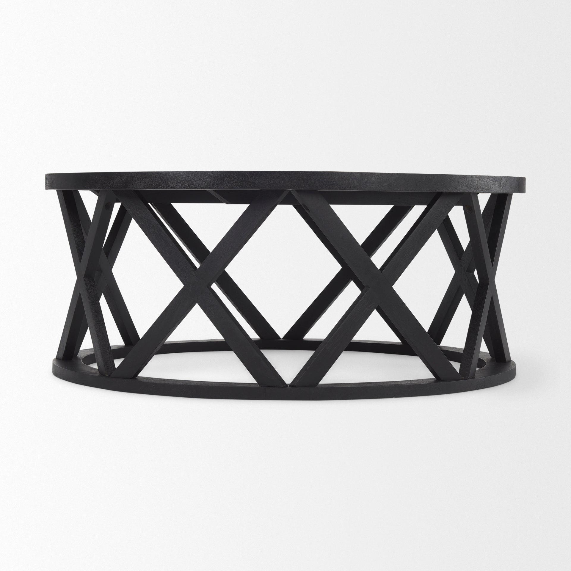 Forsey Black Round Coffee Table Showhome Furniture