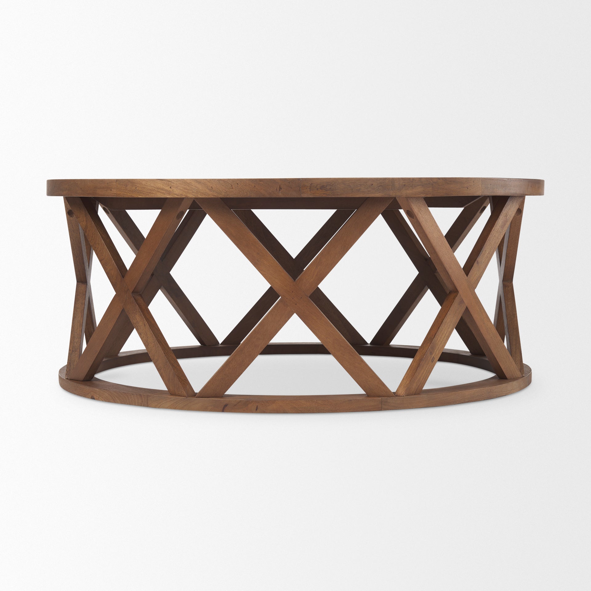 Forsey Brown Round Coffee Table | Calgary Furniture Store
