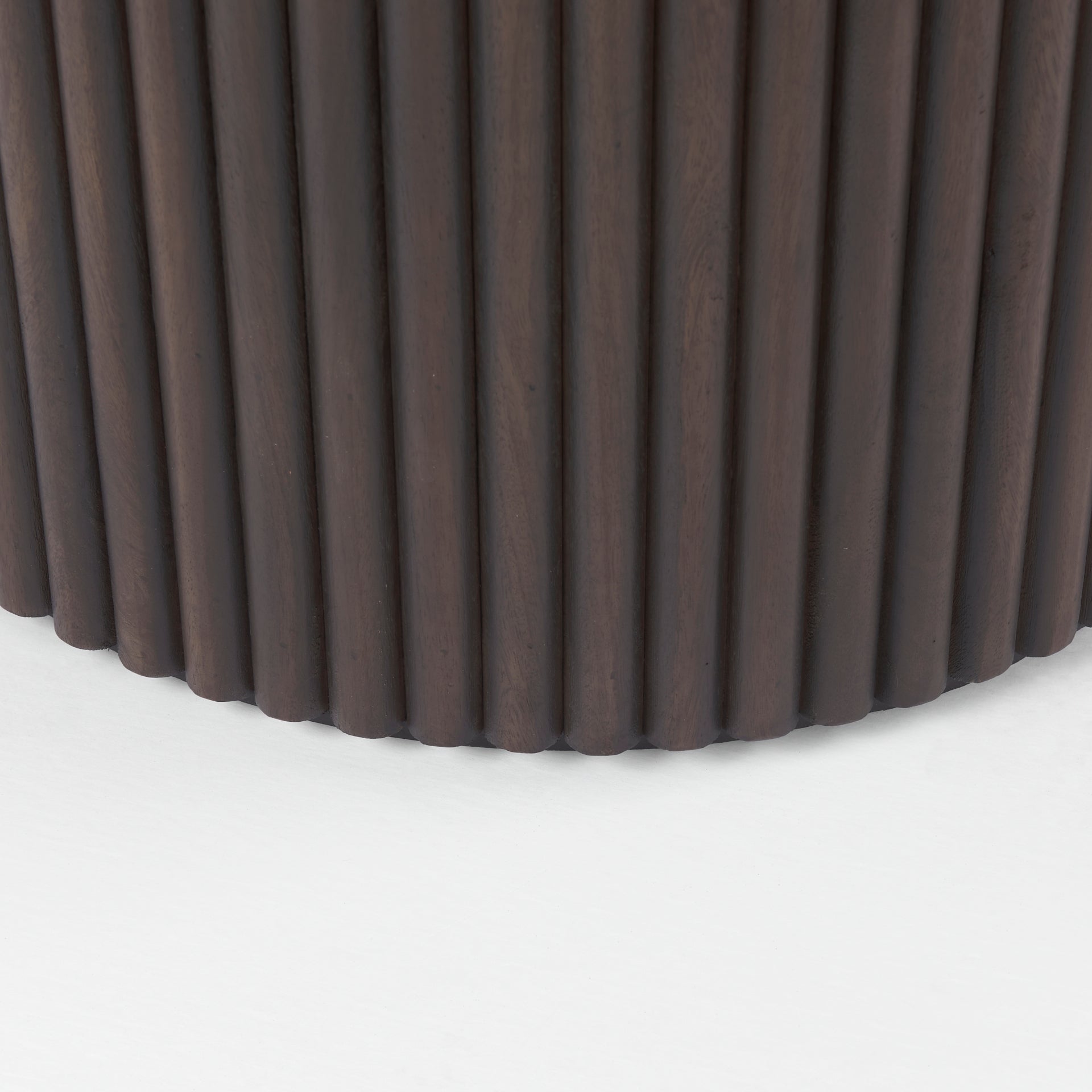 Terra Dark Brown Wood Round Dining Table | Calgary Furniture Store