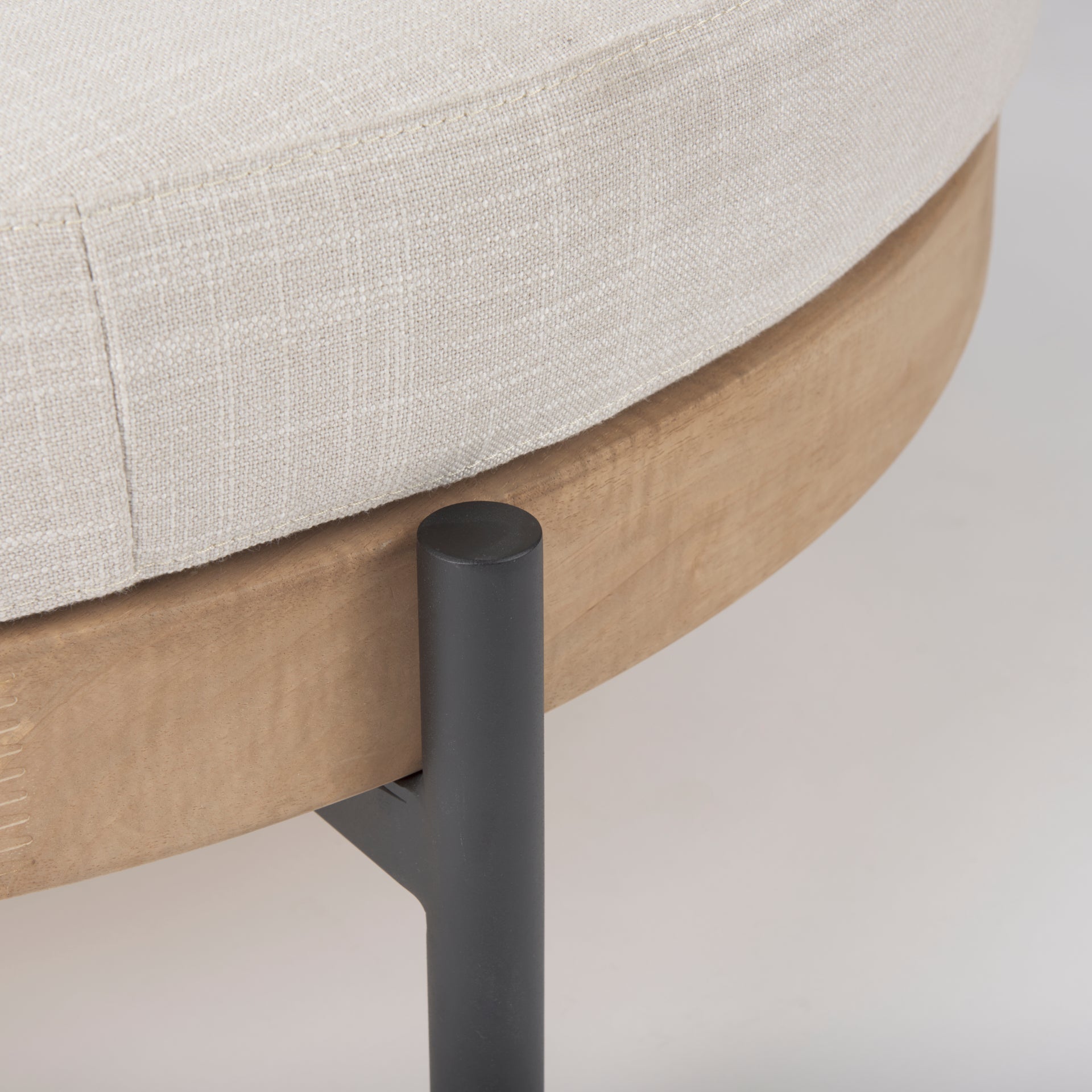Colburne Round Ottoman | Calgary Furniture Store