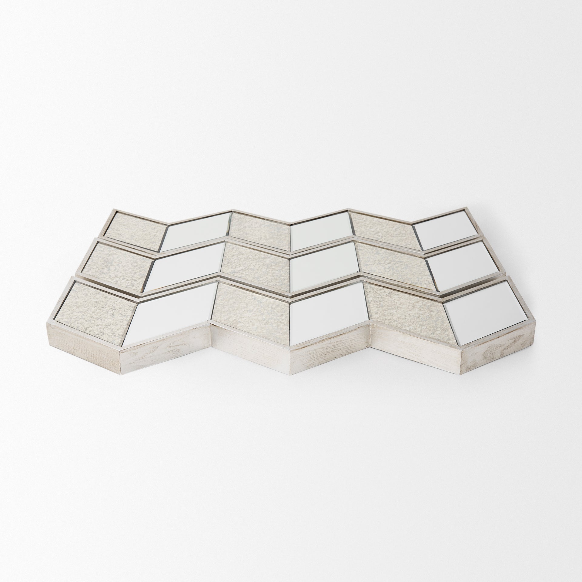 Cheveronna Mirror - Silver | Calgary Furniture Store