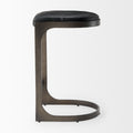 Tyson Black Leather Counter Stool | Calgary Furniture Store