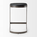 Tyson Black Leather Counter Stool | Calgary Furniture Store