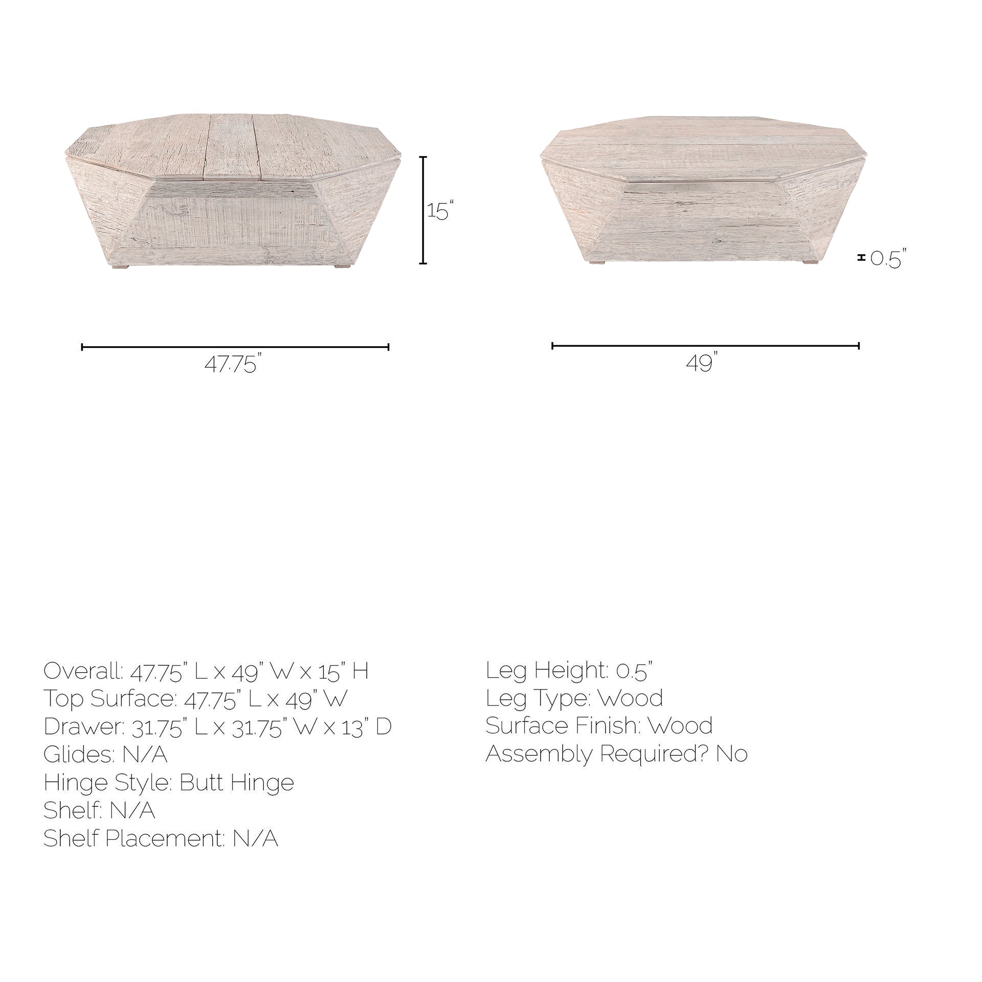 Esagono Octagonal Coffee Table | Calgary Furniture Store